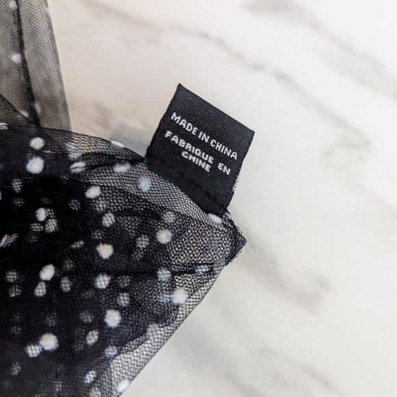 Anthropologie Polka Dot Sheer Opera Gloves - Picture 4 of 6